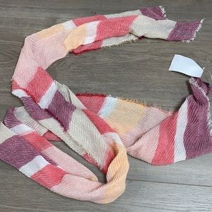INC Summer Scarf Gold/Coral/Pink NWOT